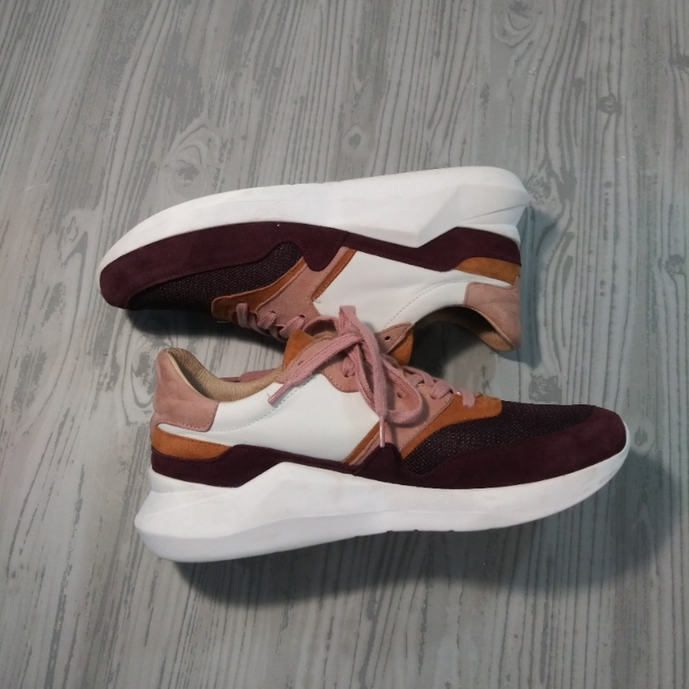 Anthropologie Ashton Retro Vintage Color Block Tennis Shoes Sneakers 40 9.5 - Picture 3 of 7